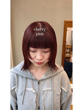 テテ ニコ(tete nico) 【大前晴奈】ブリーチなしダブルカラー/チェリーピンク