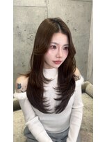 ロンドルピナス 小倉(Lond Lupinus) ミディアムレイヤーカット/似合わせカット/大人ガーリー/20代