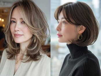 トリッカアヴェダ(tricca AVEDA)の写真/話題の白髪ぼかしでストレスなく白髪と付き合う◎伸びてきても気にならない!?お洒落なデザインカラー!?