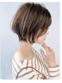 20代30代◎韓国風くびれショートボブ×顔周り