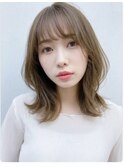 大人可愛い◎韓国風ミディアム×2wayバング