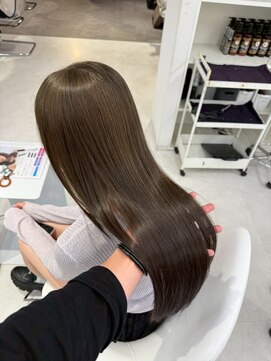 ジュベ(juve.) 大分ミディアムロング顔周りレイヤーカット髪質改善カラー