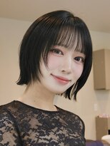 オーラ オモテサンドウ(Aura omotesando)&nbsp;シースルーバング×タイトハッシュボブ
