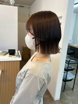 クララジャパン ナベシマ(CLALA JAPAN Nabeshima)&nbsp;ボブ　ミルクティーベージュ　艶髪　髪質改善カラー　ショート
