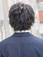 【AKROS】髪西マッシュウルフ ゆるふわスパイラル