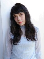 ルティア(Lutia)&nbsp;オン眉 ニュアンスウェーブ ブルーブラック★★