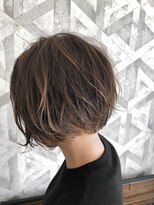 ヘアデザイン ファブロ(hair design FABRO.)&nbsp;◎ハイライト前下がりショートボブ◎