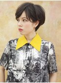 ショートボブ/ヘルシーアッシュ/イメチェン/束感[日比谷] 