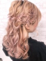 ヘアセット専門店 ナゴミ 渋谷店(nagomi)&nbsp;イベント/ライブ/コンサートに！フルールハーフアップ