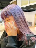 ハラジュクパープルゆらぎボブ