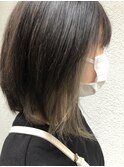 やわらかくすみグレージュインナーカラー《ラムネhairヒサマツ》