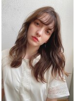 チョビー(Chobii)&nbsp;デジタルパーマ上手いロングヘアカタログゆるふわ韓国風栗原/187