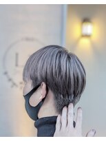 リック(LiC)&nbsp;メンズマッシュ×グレーベージュ