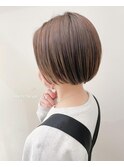 丸みが可愛いミニボブ★春夏オススメsheer beige