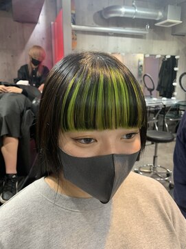 インク 渋谷(INK.) バングインナーカラー