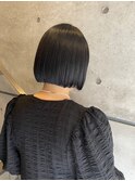 ぱつっとボブ