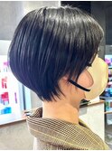 30代40代大人女性/前髪ありショートボブ/ショートヘア/髪質改善