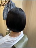 黒髪ナチュラルボブ