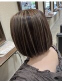 白髪ぼかしハイライト