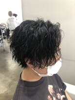 オーシャントーキョー(OCEAN TOKYO)&nbsp;メンズパーマツイスパ波巻きスパイラルマッシュセンターパート