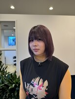 ラグ バイ シゲルカットクラブ 神田久志本店(lag)&nbsp;インナーブラック×紫カラー