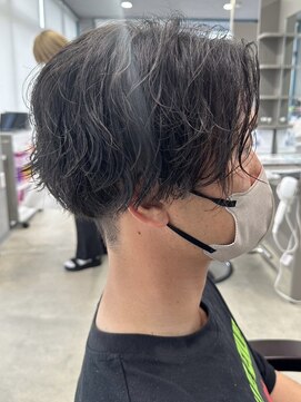 リット×ベリエ(Lit.×belier) メンズパーマツイストスパイラル波巻きパーマシャドウパーマ30代