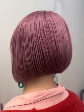 シエル 天神店(CIEL) 【大人ショート】前下がりボブ☆ピンク