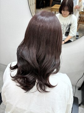 ドットハリス(.Hallis) ボルドーカラー/秋カラー/ピンクブラウン