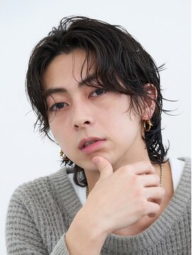 フィフス(fifth) シャドウパーマカルマヘアメンズウルフニュアンスパーマ韓国ヘア