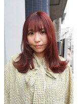 シィーム(cime) ボルドーカラー レイヤースタイル