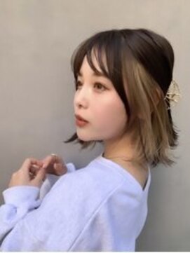 ジーナ 十条(Zina) 髪質改善＊デザインカラーミディボブ【Zina十条】