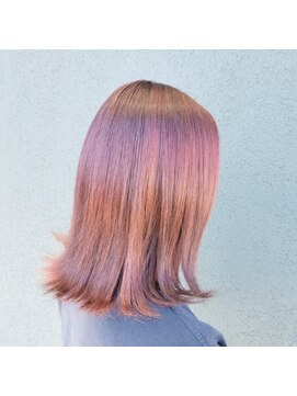 フェアリーテール つきのわ店 外ハネボルドーカラー