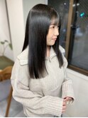 イメチェン/黒髪/外ハネボブ/美髪/勾当台/二日町