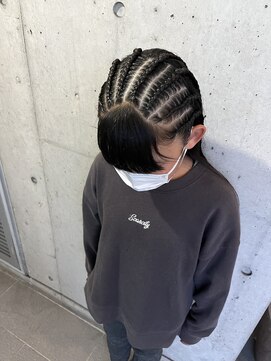 ガルボヘアー 桟橋店(garbo hair) ハーフコーンロウ 8本 特殊セット イベントセット