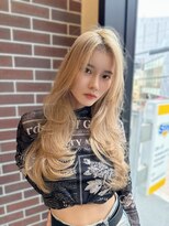 ニューヨークニューヨーク なんば道頓堀店(NYNY)&nbsp;韓国ヘア　レイヤーカット ブロンドヘア　ワンカール