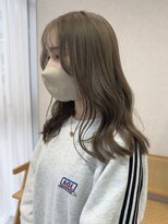 トレヘアー 京都 烏丸(tRe hair) くすみベージュ　