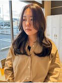 レイヤーカット×韓国巻き