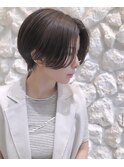 #センターパート＃ハンサムショート#大人ショート