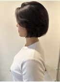コンパクトボブ×アッシュグレージュ｜her都立大学