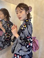 キイ ギンザ(k.e.y GINZA)&nbsp;浴衣の着付け+ゆるっとボブアレンジ
