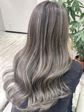 ベルヘアーデザイン 堺東(Belle hair Design) ハイライトレイヤーカット外国人風イルミナカラー20代30代40代