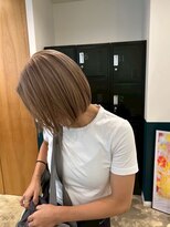 ヘアーブレイス(hair brace)&nbsp;千葉駅/オリーブグレー/小顔/ココアベージュ