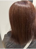白髪ぼかし×オレンジベージュ