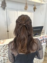 チュール バイ ラランジェ 横川店(ture by LARANJE) リボンハーフアップ