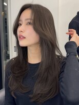 ブラン(Blanc Aoyama)&nbsp;レイヤーカット/顔まわりカット/ブリーチなし/ボブ/ミディアム