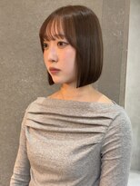 ロンド 表参道店(Lond)&nbsp;切りっぱなしボブ 丸みボブ 縮毛矯正 髪質改善