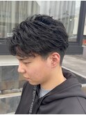 大人のショートフェザーパーマ