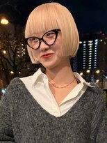 ヘアーアンドスパ フェリーチェ ミチ 野田屋町店(HAIR&SPA felice MICHI) ワンレンボブ ハイトーン ブリーチ 髪質改善 前髪カット 20代