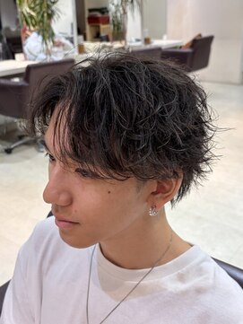 サラジュ 梅田店(SARAJU) sarajuオオミ メンズパーマ フェザーショート
