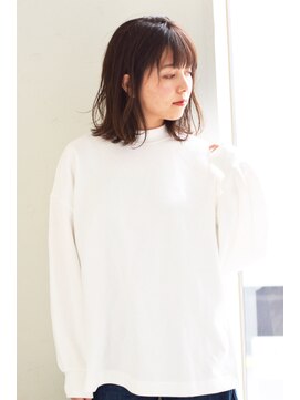 ジョエミバイアンアミ(joemi by Un ami) joemi 新宿 ブランジュカラーと毛先パーマの大人ボブ　近江